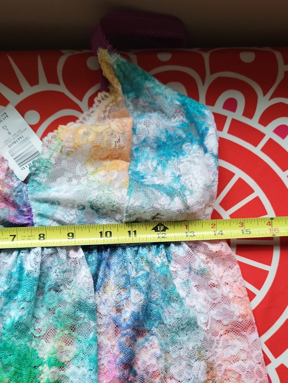 NWT 2 Piece Lace Tie Dye Babydoll & Cheeky Panty - Picture 9 of 10